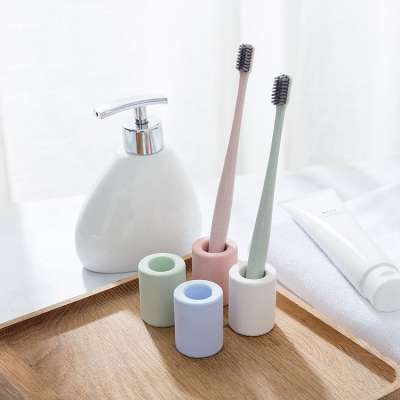 Hotel bathroom decorative water absorption diatomite toothbrush holder