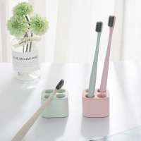 Unique strong water absorbent quick dry diatomite square toothbrush holder